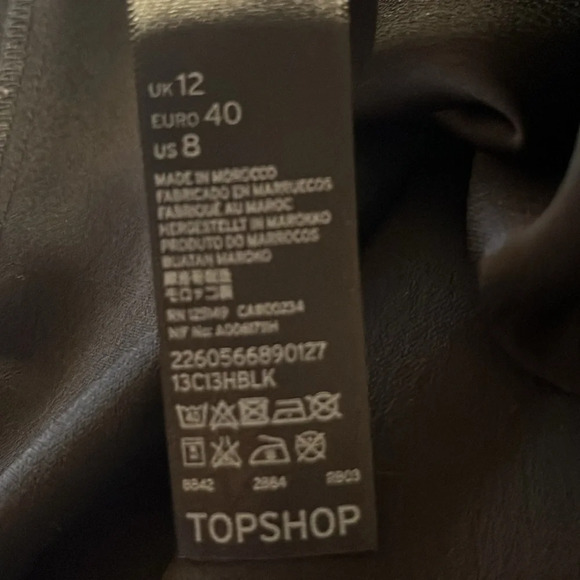 Topshop Asymmetrical Hem with Side Slit Sleeveless Tunic Dress; Size 8 - Picture 8 of 8